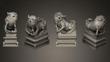 3D model Lion Statue 012 F (STL)